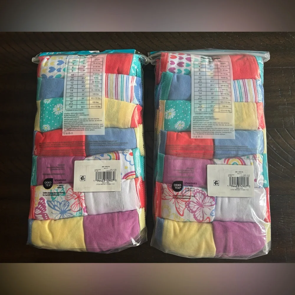 Wonder Nation Girls Hipster Underware Size 16.( bundle) 2Pk / 28 Pcs Total - Picture 2 of 4